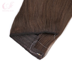 Prix de gros Cheveux raides soyeux Remy européens pour <span class=keywords><strong>extensions</strong></span> de cheveux <span class=keywords><strong>Halo</strong></span> en cheveux humains - Product Image 4