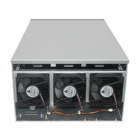 Peralatan Chassis GPU Model 6 Kustom 6 GPU/8 GPU/13 GPU untuk Casing Server dengan Catu Daya Ganda