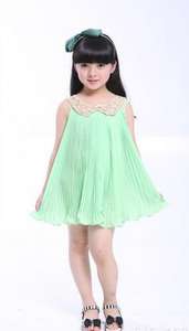 ชุดเดรสเด็กผู้หญิงแขนกุดหลากสีสำหรับงานแต่งงานริมชายหาดขายส่ง - Product Image 5