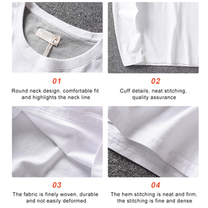 Thoải Mái T-Shirts Nhà Sản Xuất Cổ Điển <span class=keywords><strong>Longsleeve</strong></span> Người Đàn Ông Của Áo Sơ Mi Dài Tay Áo - Product Image 6