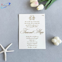 Lüks Kabartmalı Kart Letterpress Baskılı Lüks Zarif Kutu Düğün Davetiyesi