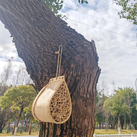 Großhandel Classic Style Mason Wooden Bee Hotel für Outdoor Garden Wild Pollinator Bee House
