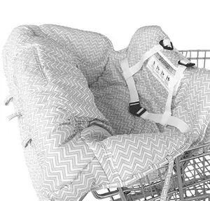 Baby and children supermarket shopping cart cover dining chair cushion protection safe travel portable kids trolley cover .