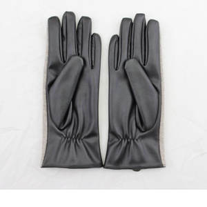 Gants <span class=keywords><strong>en</strong></span> <span class=keywords><strong>cuir</strong></span> rouge véritable pour femme, robe sexy, trou de mode, toucher <span class=keywords><strong>fin</strong></span> - Product Image 4