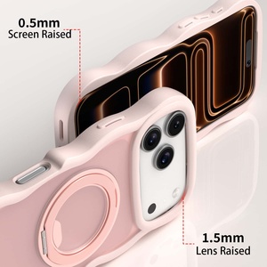 <span class=keywords><strong>Coque</strong></span> de protection magnétique ondulée populaire SW avec support magnétique <span class=keywords><strong>Force</strong></span> 2700 pour iPhone 13 14 15 16 17 - Product Image 4