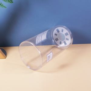 Caja de tubo redondo de plástico, cilindro de diseño, personalizado, transparente, bolas de tenis de mascotas, embalaje transparente cilíndrico - Product Image 4