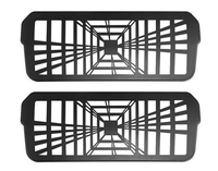 Cache de protection pour grille d'aération sous le siège Tesla Model 3 Y, cadre de grille d'aération arrière en ABS style carbone mat, accessoires intérieurs