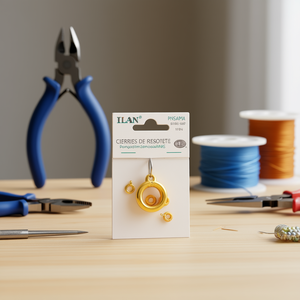 Chiusure a Molla Ilan 6mm Colore Oro per Creazione di Gioielli - Product Image 2