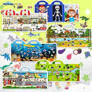 ชุดสติกเกอร์แบบหนา 6 เล่ม ชุดละ 4 หน้า สำหรับเด็กวัย 2-4 ปี จำนวน 240 ชิ้น กันน้ำ ทำความสะอาดง่าย ผลิตจากซิลิโคน - Product Image 2