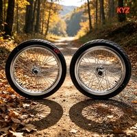 Ensemble de roues Surron Supermoto 17 pouces en alliage d'aluminium CNC avant et arrière pour moto électrique Light Bee X, roues et pneus, vente en gros