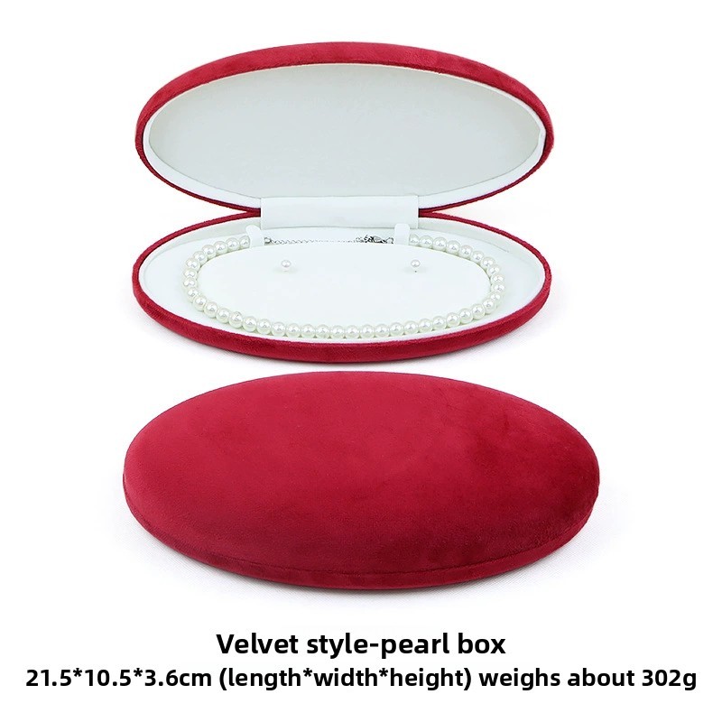 Boîte de perles rouge paon