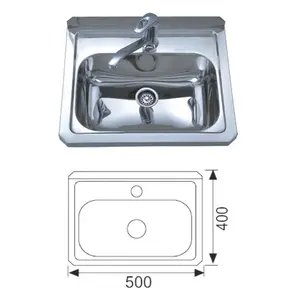 500x400mm Medical Hand Sink With Australian Standard