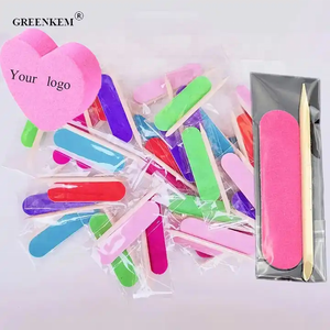 Chuyên Nghiệp Giá Rẻ Làm Móng Tay Thiết Lập Đầy Màu Sắc Móng Tay Nhỏ Tập Tin Và Màu Cam Gỗ Stick Set Cho Nail Sticker Ứng Dụng Trong Kho - Product Image 1