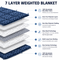 Couverture lestée douce double face personnalisée OEM ODM, couverture sensorielle lourde pour le lit et le sommeil