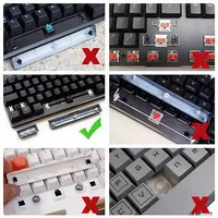 Gradient Keycap Set PBT Double Shot Side Print Shine Through Backlit OEM Keycaps for MX Switch Gaming Mechanical Keyboard