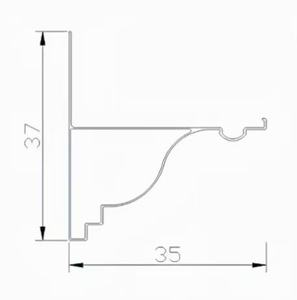 Profilés en aluminium modernes pour <span class=keywords><strong>gouttière</strong></span> à 90 degrés, bord de <span class=keywords><strong>gouttière</strong></span>, tablier de toit, imperméables et durables pour les applications de décoration - Product Image 5