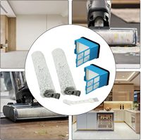 Ensemble de filtres à brosse à rouleaux en plastique lavables et réutilisables pour aspirateur Bissell Cross Wave Omni Force 3912N 4046
