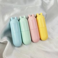 Contenant de brillant à lèvres capsule couleur pastel personnalisable, emballage oreilles d'animaux vide, direct usine, pour cadeau