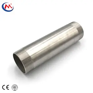 Stainless Steel Double Thread Pipe Nipple Barrel Nipple Threaded Nipple For Plumbing Materials