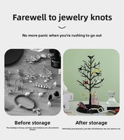 Nouveau présentoir à bijoux en forme d'arbre pour la maison, support pour boucles d'oreilles et arbre de rangement pour colliers et boucles d'oreilles