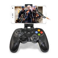 Manette de jeu sans fil, manette de jeu, joystick pour Android, iOS, Switch, Smart TV, PC, P3, P4 avec support pour téléphone