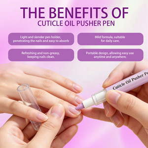 Huile revitalisante pour cuticules, soin des ongles, marque privée personnalisée, exfoliant pour ongles, stylo-brosse - Product Image 3