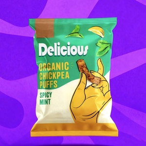 Factory Custom Plastic <b>Laminated</b> Potato Chips Packaging Aluminum Material Pillow Bags for Snack Food Packaging <b>Pouch</b> - Product Image 1