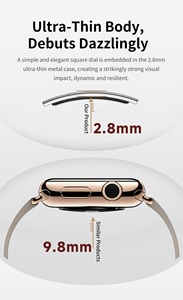 สมาร์ทวอทช์ B8 หน้าจอ 0.49 นิ้ว วัดอัตราการเต้นของหัวใจ วัดออกซิเจนในเลือด ดีไซน์บางเฉียบ 2.8 มม. สำหรับผู้หญิงและผู้ชาย แจ้งเตือนสายเรียกเข้า ตรวจจับการนอนหลับ - Product Image 3