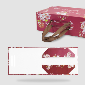 Lipack, venta al por mayor, ropa personalizada, zapatos, caja de cartón cosmética, regalo plegable de lujo, caja de papel de embalaje para <span class=keywords><strong>compras</strong></span> con asa de cinta - Product Image 3