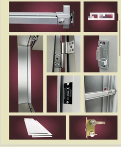 CHANGYIステンレス製防火扉 モダン仕上げの耐火階段扉（プッシュバー付き） - Product Image 3