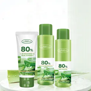 Custom Brand natural organic 80% Aloe vera moisturizing lotion For Face Wholesale whitening moisturizing acne treatment