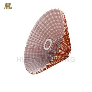 Abat-jour minimaliste moderne en feuille de PVC, couverture de lampe de table, <span class=keywords><strong>tissu</strong></span> <span class=keywords><strong>origami</strong></span> plissé, design à carreaux pour chambre à coucher, intérieur - Product Image 3