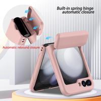 Funda de Teléfono Móvil de Lujo con Función de Cartera, Estilo Ins, a Prueba de Golpes y Caídas, con Decoración Integrada, para Z Flip 6 y 5