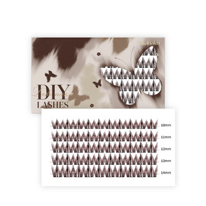 ลาคานาคุ ดี ไลช์ส 10-14 มม. สีน้ำตาล ขนตาปลอมแบบหนาเป็นธรรมชาติ นุ่มสบาย สำหรับคนทั่วไป - Product Image 1