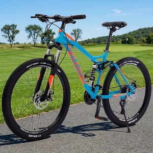 Bicicleta de Montaña Guns N Roses de Acero con Alto Contenido de Carbono, Frenos de Disco Dobles, Suspensión Trasera, 27 Velocidades, Ruedas de 26 Pulgadas para Carreteras Pavimentadas, ZXC-48 Hi - Product Image 5