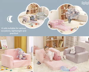 Housse de siège amovible 2 en 1 moderne Canapé-lit pour enfants Usine directe <span class=keywords><strong>Nourrisson</strong></span> Toddler Doux <span class=keywords><strong>Fauteuil</strong></span> pliant Chambre Salon - Product Image 3