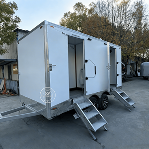 Toilettes portables de luxe pour l'extérieur, remorque de toilettes mobiles, toilettes portables <span class=keywords><strong>avec</strong></span> eau, remorques de toilettes - Product Image 1