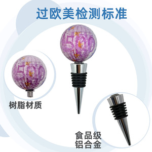 Christmas Wine Stopper Set Plastic Bottle Seal With Santa Snowman Design For Holiday Decoration - Product Image 2