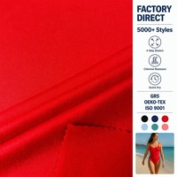Tela de Nylon y Spandex para Trajes de Baño, Impresión Personalizada, Elástica en 4 Direcciones, Secado Rápido, Antimicrobiana, Venta al Por Mayor