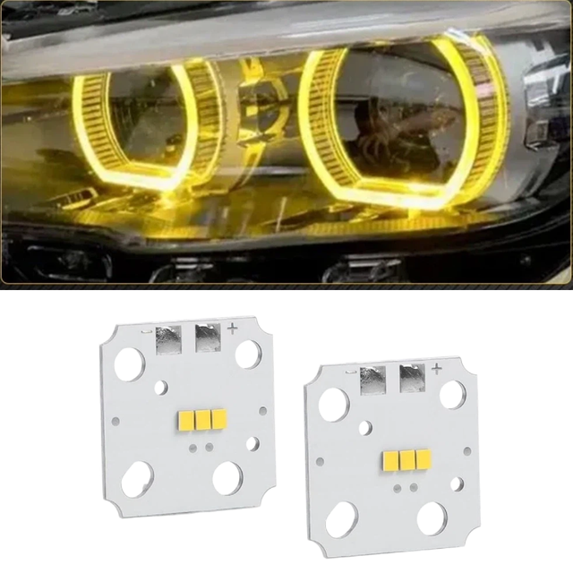 Yellow Daytime Running Lights DRL Retrofit for BMW F20 Pre LCI 116i 118i 120i Angel Eye Yellow Module Chips Conversion Kit