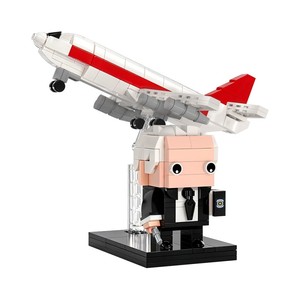 Set di Costruzioni Funbuild Vintage Retrò, Aereo Civile di Medie Dimensioni, Kit di Montaggio Aereo a Reazione - Product Image 2