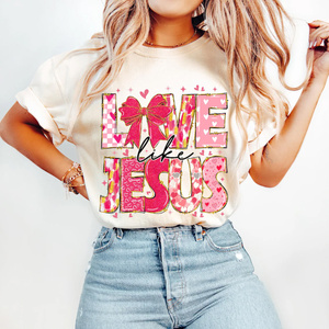 สติ๊กเกอร์รีดร้อนแบบกำหนดเอง Sewill ลายวัน<span class=keywords><strong>แม</strong></span>่ <span class=keywords><strong>ค</strong></span>ำว่า Blessed Mama ลายพิมพ์ DTF สำหรับเสื้อ - Product Image 2