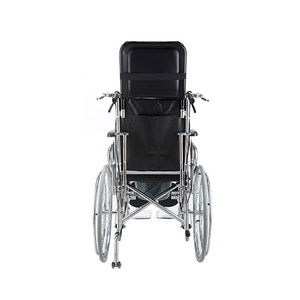 Fauteuil roulant manuel pliable en acier inoxydable de haute qualité Medco pour usage hospitalier et de réadaptation - Product Image 2