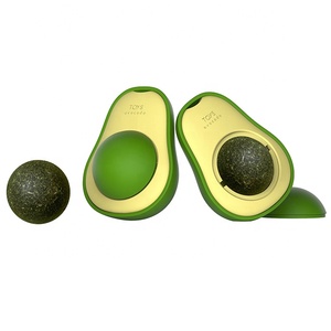 Avocado Original Factory Healthy <span class=keywords><strong>Silvervine</strong></span> Rotatable Kitten Toys Cat Nip Ball - Product Image 1