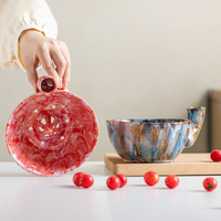 Mangkuk Cuci Buah Keramik Vortex Self-Spinning untuk Anggur, Blueberry, Stroberi, Penggunaan Dapur Rumah Tangga