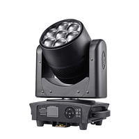 Projecteur Wash à Tête Mobile 7*40W 7 Yeux Effet Abeille HH-LM740F avec Télécommande RGBW LED IP65 pour Parc à Thème