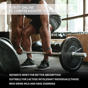 Poudre d'isolat de protéine de lactosérum hydrolysé de haute nutrition Gainer de masse en gros 75% supplément de gymnastique sportive au chocolat adulte - Product Image 2