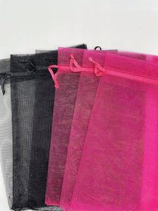 Premium Custom Personalized Organza Bags Bulk Custom Logo <b>Drawstring</b> Jewelry <b>Pouches</b> Sheer Mesh Gift Bag Wedding Party Brand - Product Image 6