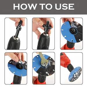 Universal Drill Adapter Stainless Steel Bearing Converter Head For Angle Grinder Accessory <b>Set</b> - Product Image 4