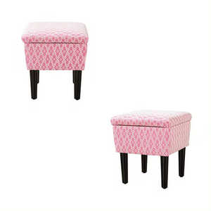 Prezzo a buon mercato multicolore divano sgabello ottomano in legno massello gambe di stoccaggio pouf <span class=keywords><strong>Puff</strong></span> con gambe in metallo nero gonfio sgabello per soggiorno - Product Image 2